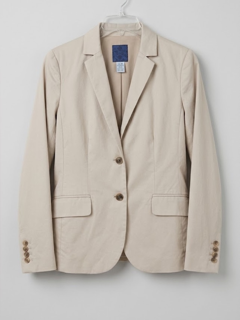 J.Crew Vintage 2009 Cotton Chino Blazer Jacket Camel Tan Neutral 2